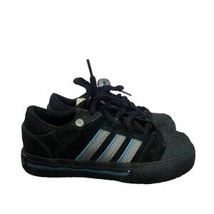 adidas Buelton Kids Low Sneakers Black Suede Little Boys Size 2